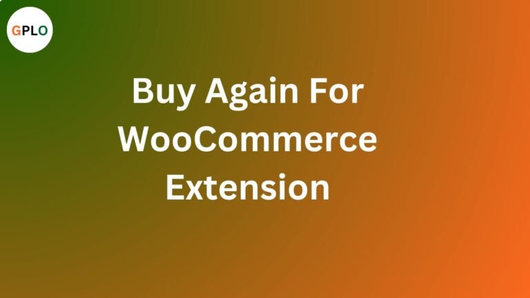 Buy Again For WooCommerce Extension