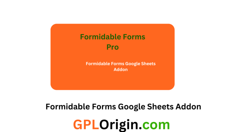 Formidable Forms Google Sheets Addon