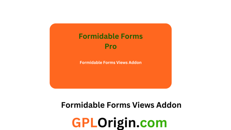 Formidable Forms Views Addon