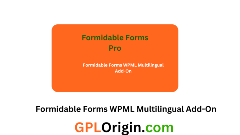 Formidable Forms WPML Multilingual Add-On