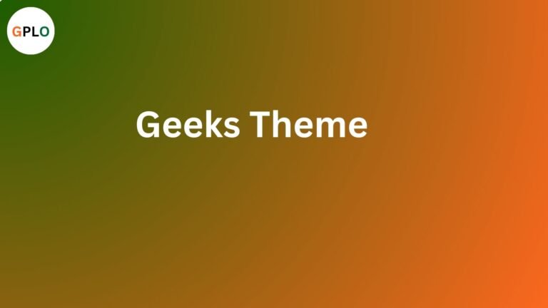 Geeks Theme