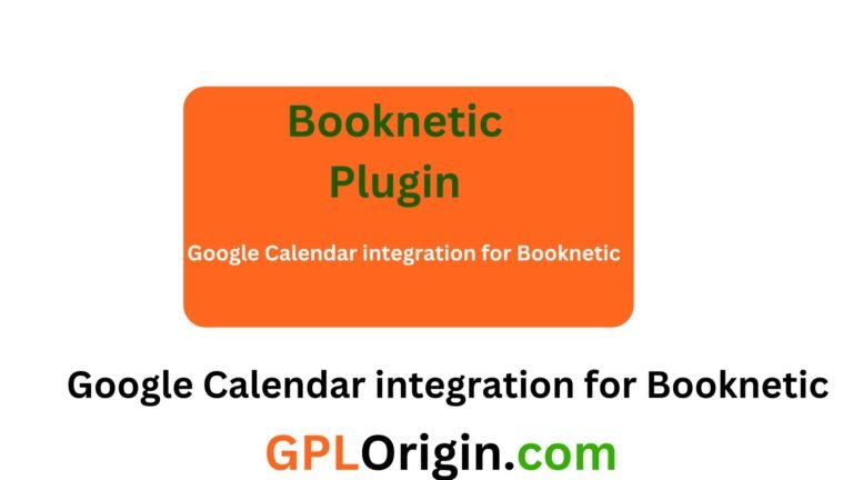 Google Calendar integration for Booknetic v1.2.7