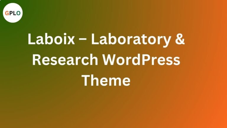 Laboix – Laboratory & Research WordPress Theme