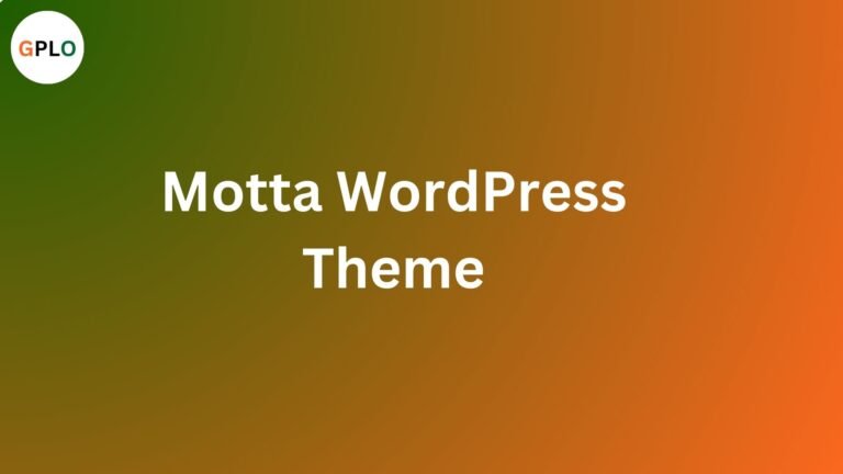 Motta WordPress Theme Free Download v1.4.7 