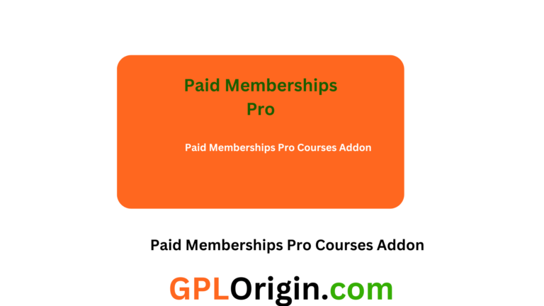 Paid Memberships Pro Courses Addon