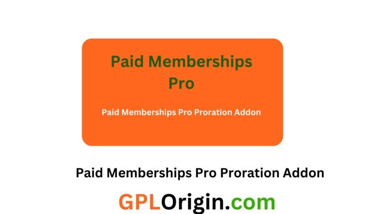 Paid Memberships Pro Proration Addon v1.0.1