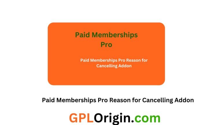 Paid Memberships Pro Reason for Cancelling Addon