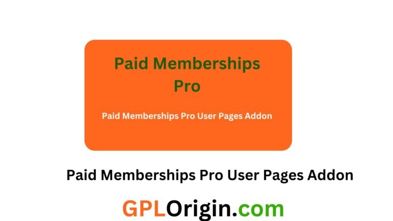 Paid Memberships Pro User Pages Addon v0.7