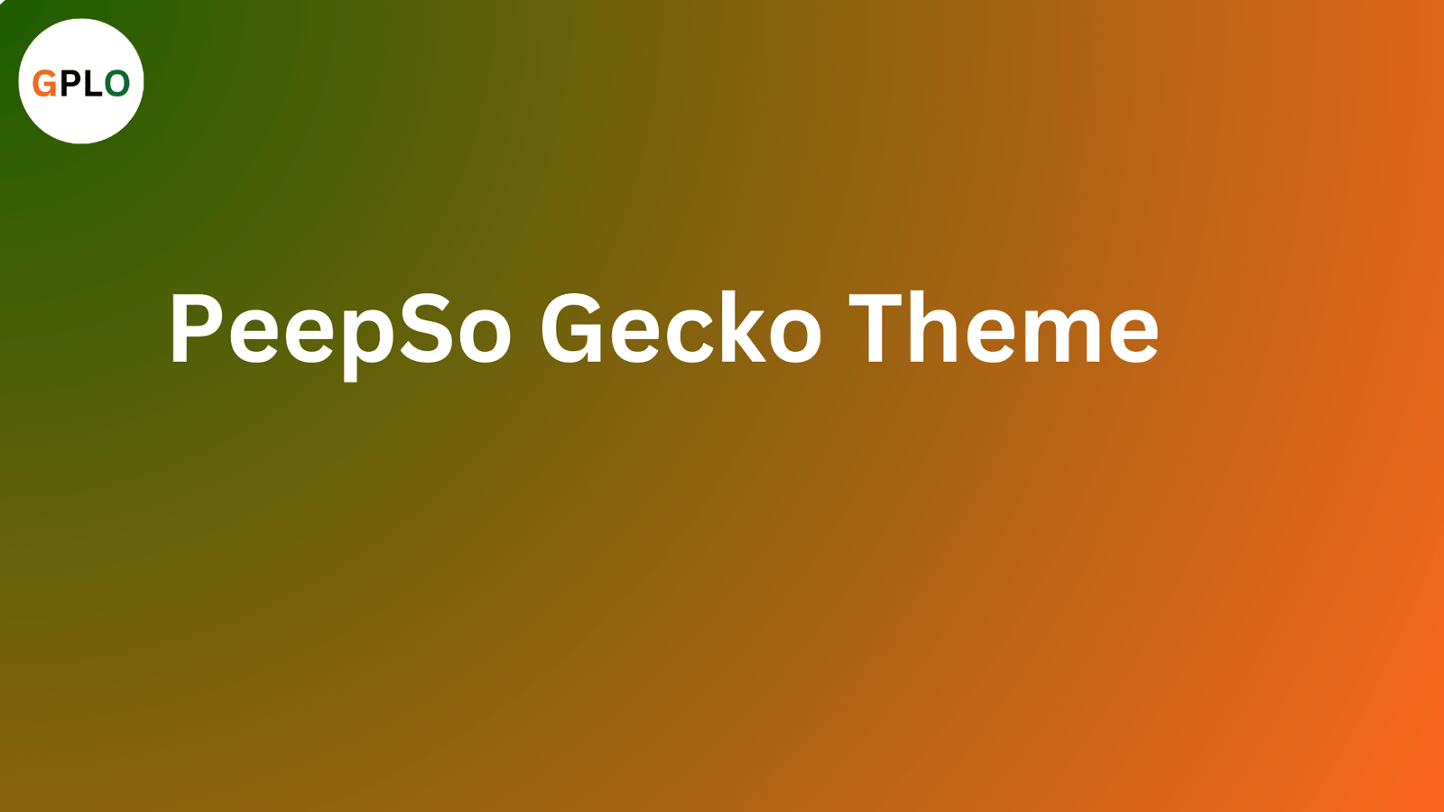 PeepSo Gecko Theme