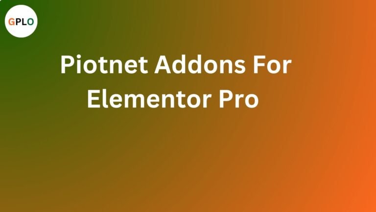 Piotnet Addons For Elementor Pro