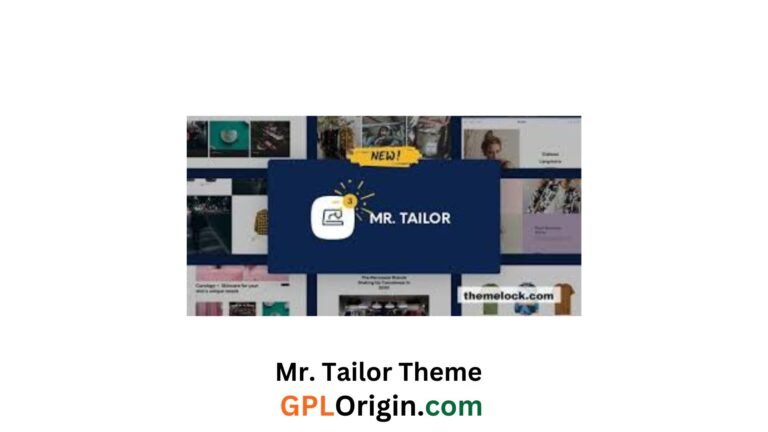 Mr. Tailor Theme Free Download v6.4