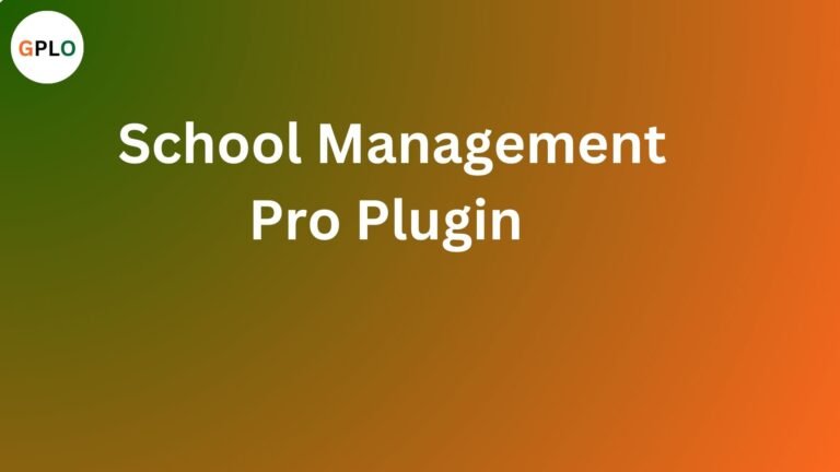 School Management Pro Plugin