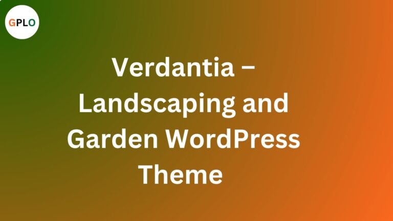 Verdantia – Landscaping and Garden WordPress Theme