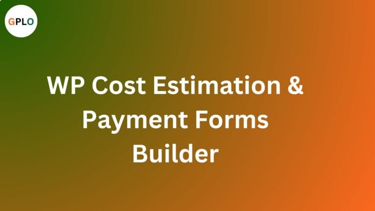 WP Cost Estimation & Payment Forms Builder