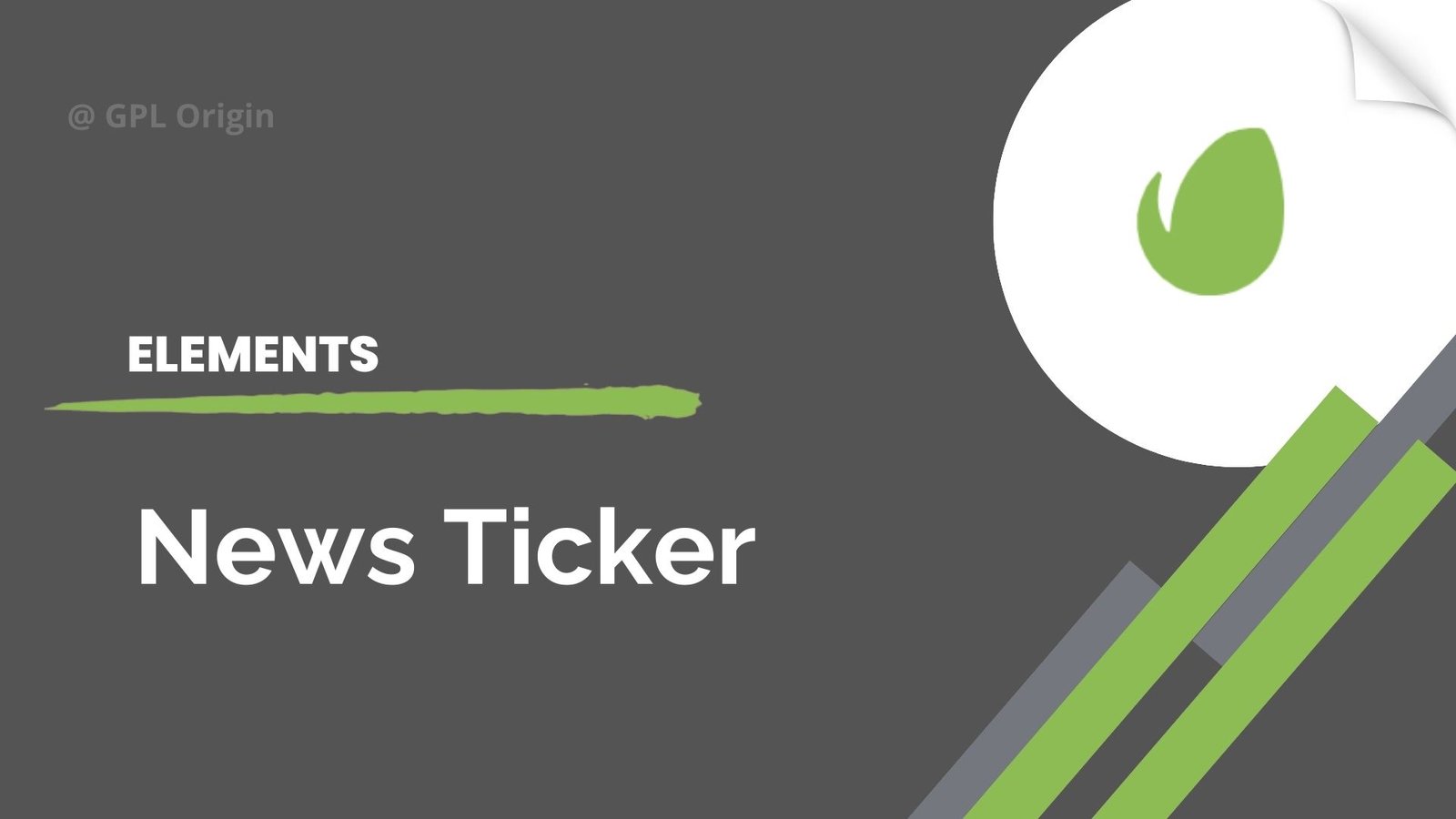 News Ticker Plugin For Elementor GPL