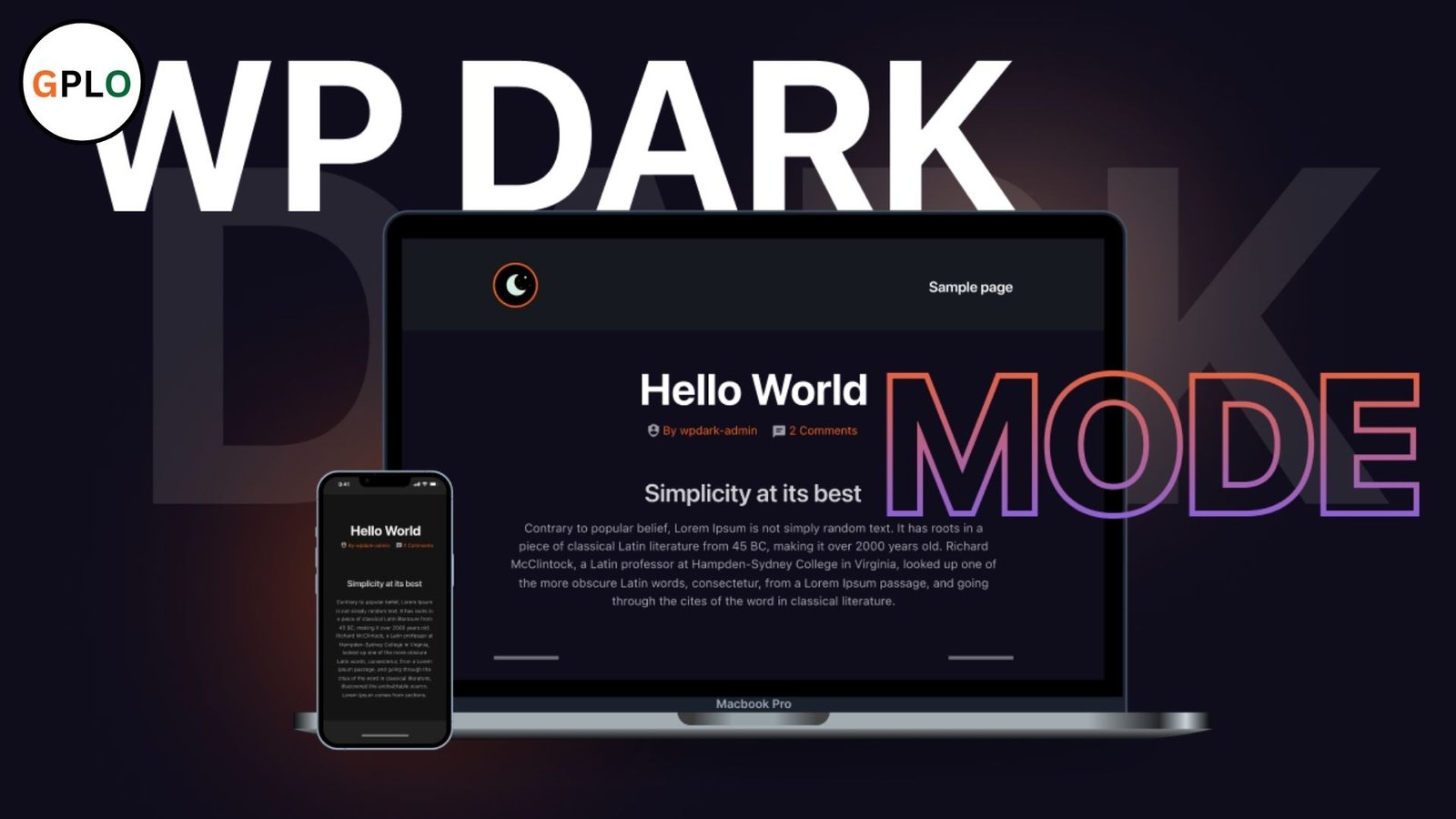 WP Dark Mode Ultimate Plugin GPL