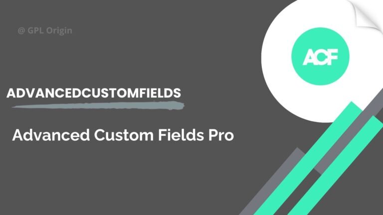 Advanced Custom Fields Pro Plugin