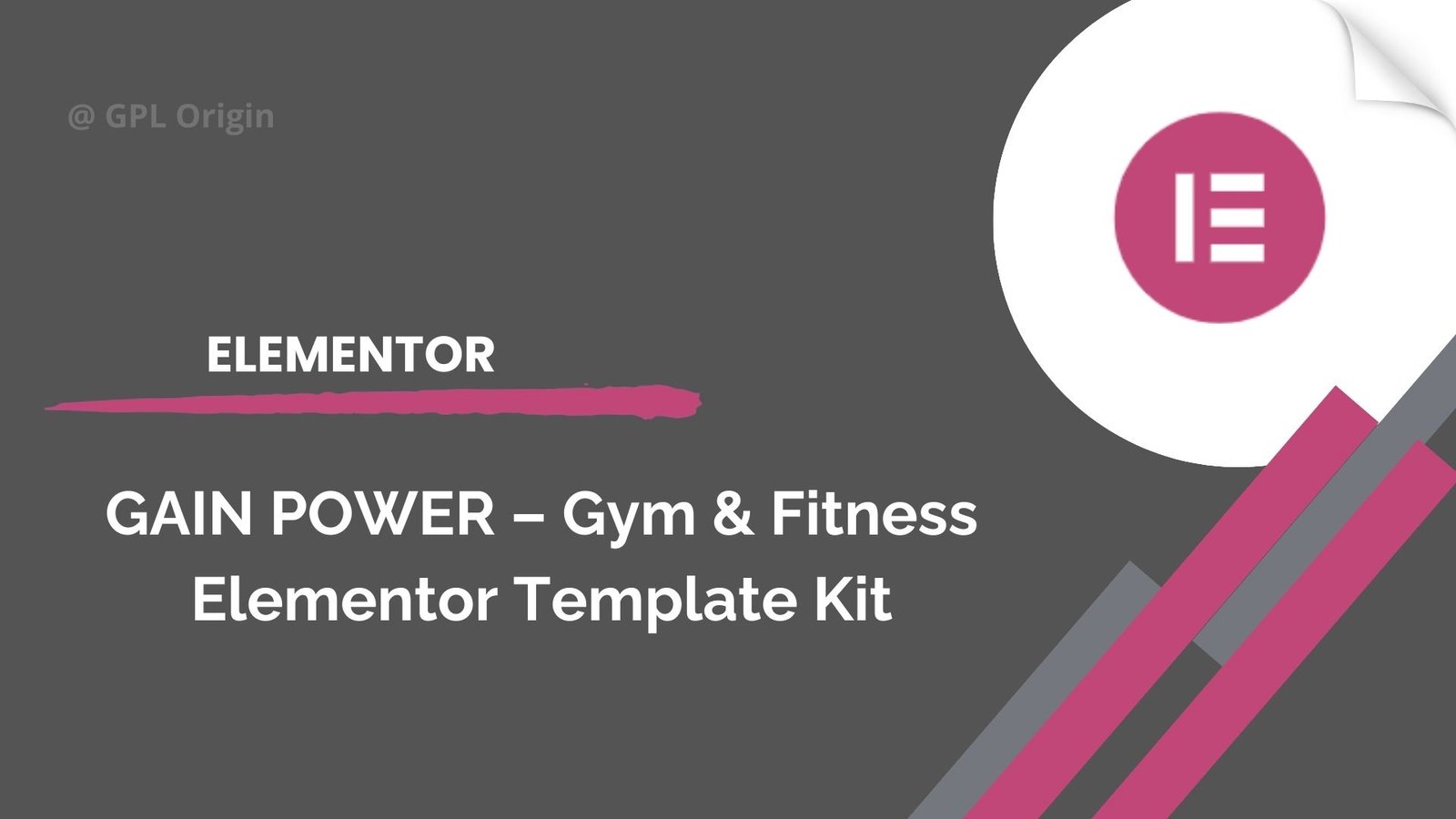 GAIN POWER – Gym & Fitness Elementor Template Kit