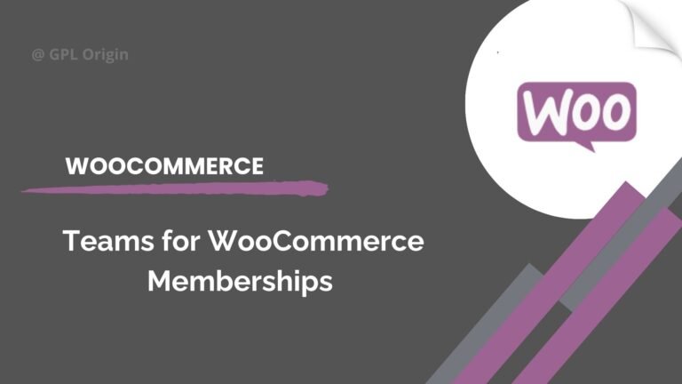 Teams for WooCommerce Memberships Plugin