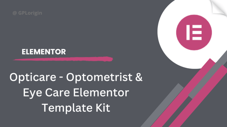 Opticare - Optometrist & Eye Care Elementor Template Kit