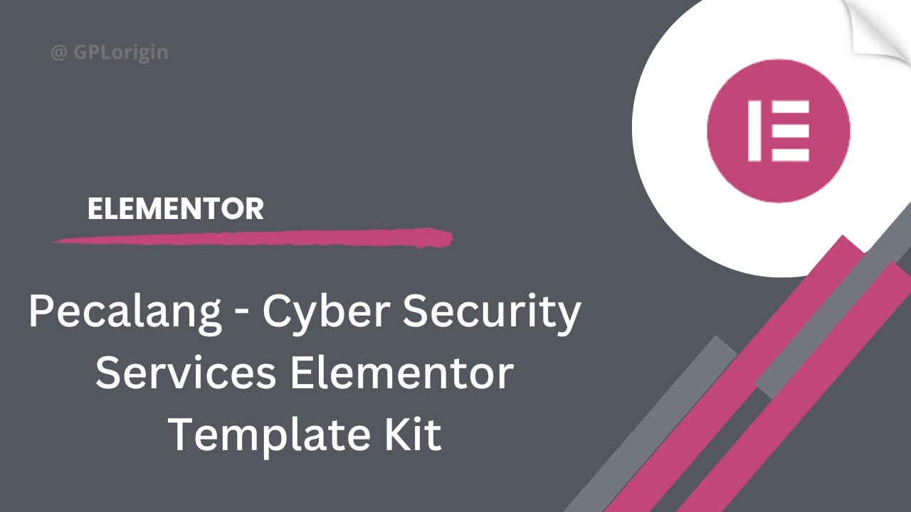 Pecalang - Cyber Security Services Elementor Template Kit