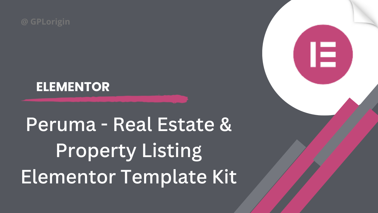 Peruma - Real Estate & Property Listing Elementor Template Kit