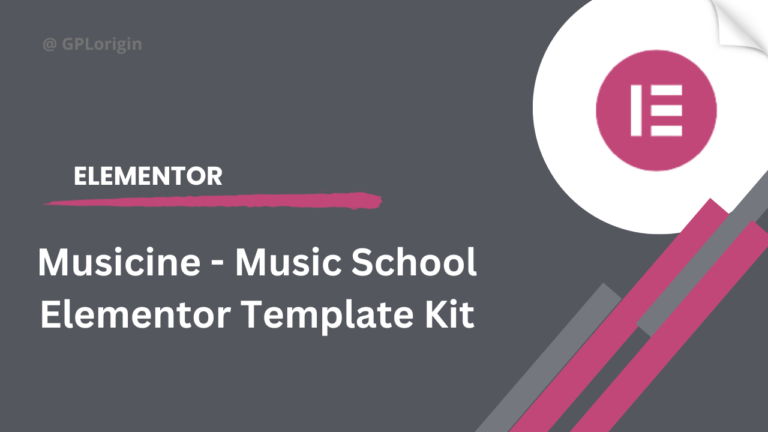 Musicine - Music School Elementor Template Kit