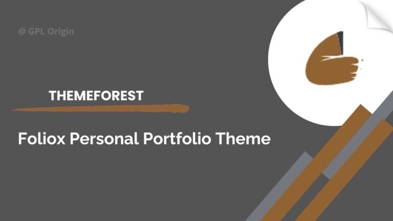 Foliox Personal Portfolio WordPress Theme