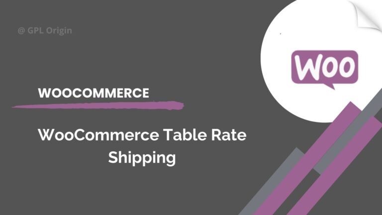 WooCommerce Table Rate Shipping