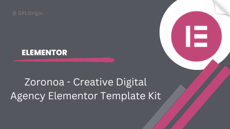 Zoronoa - Creative Digital Agency Elementor Template Kit